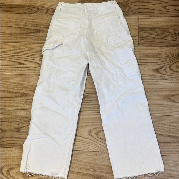 Forever 21 white carpenter denim jeans women’s size 26 - Picture 3 of 3